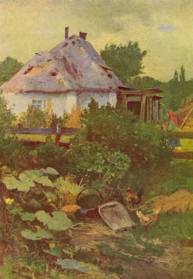 Image - Ivan Izhakevych: A Villager's Yard (1895).